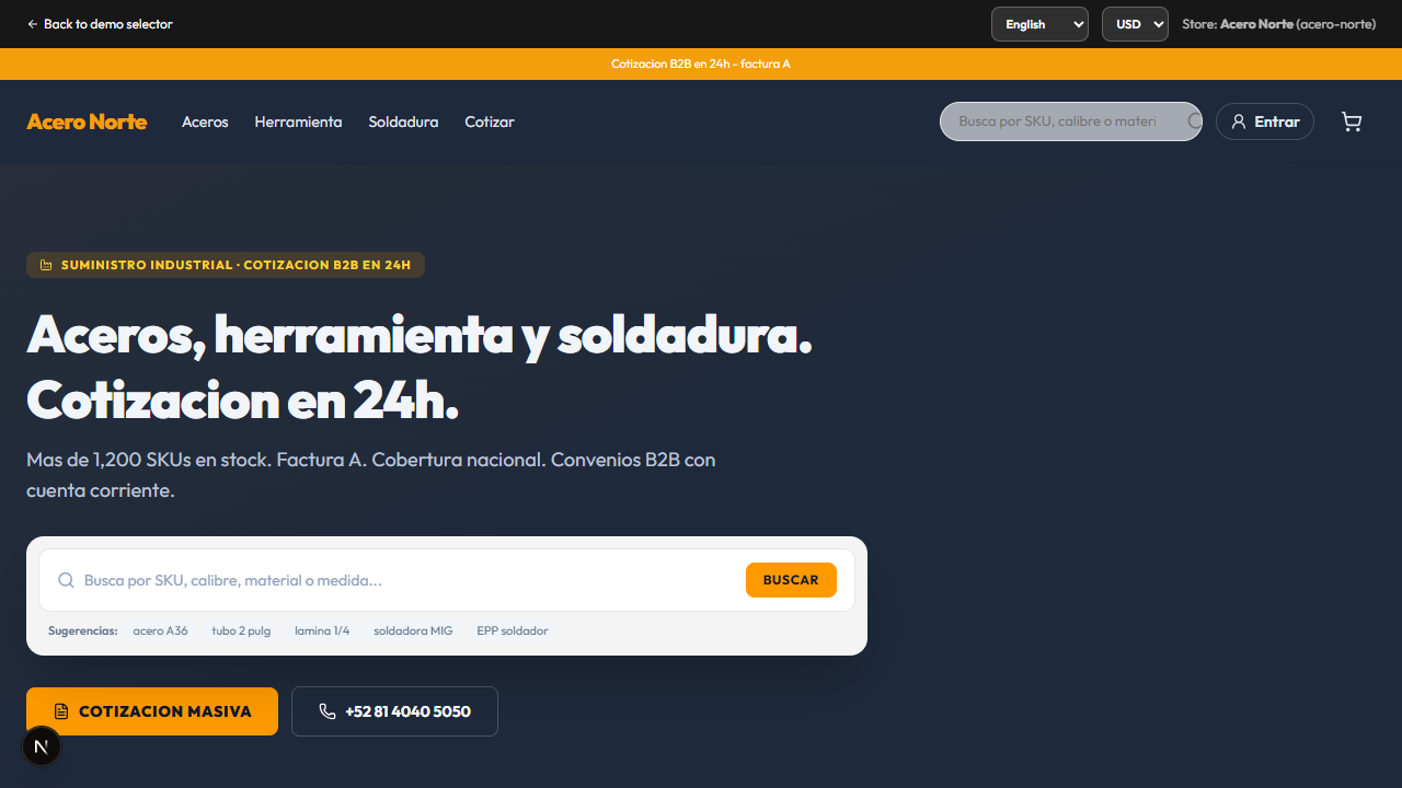 Demo de Acero Norte