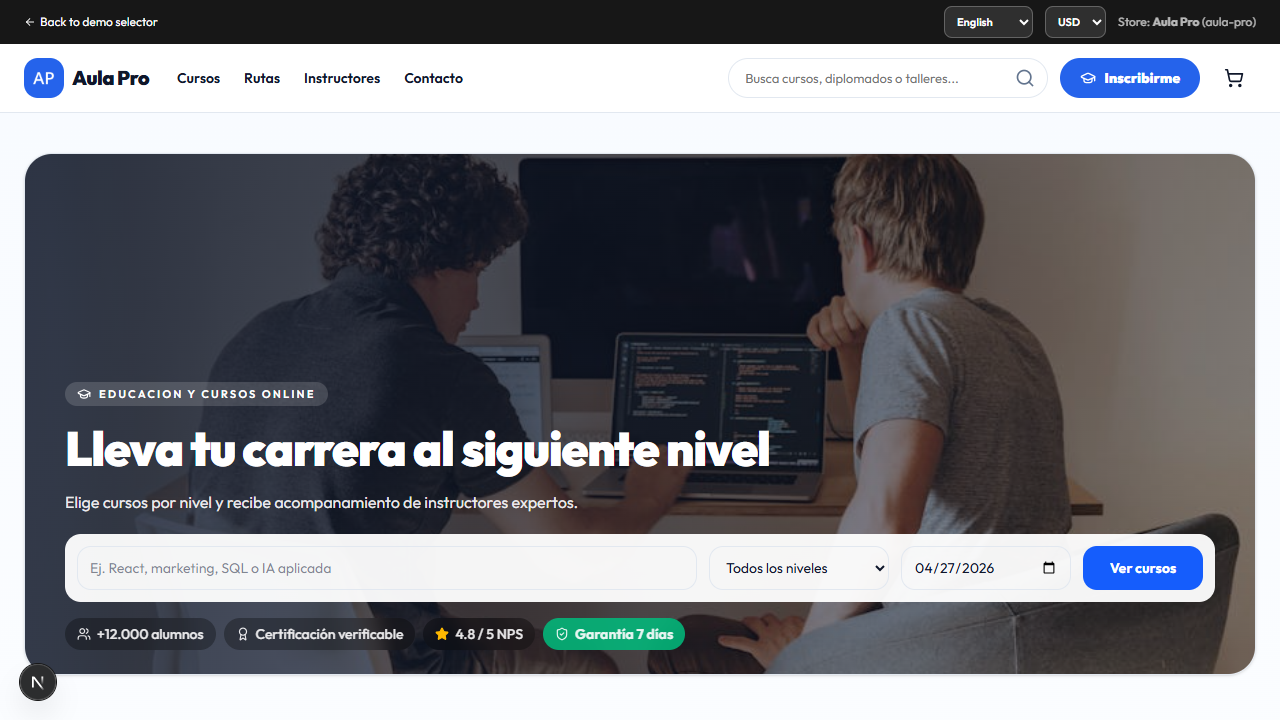 Demo de Aula Pro