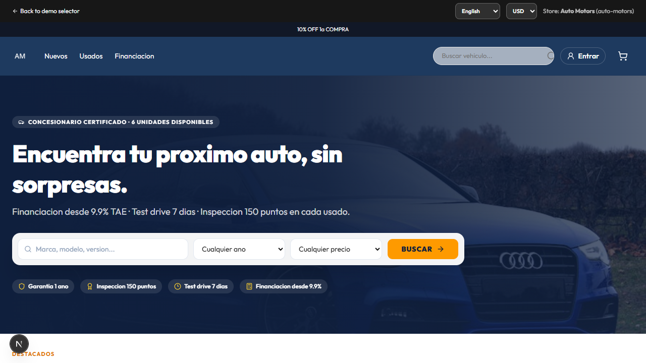 Demo de Auto Motors