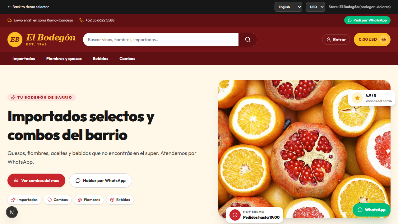 Demo de Bodegon de Dolores