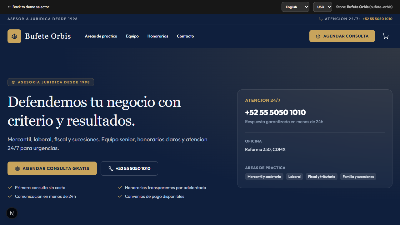 Demo de Bufete Orbis