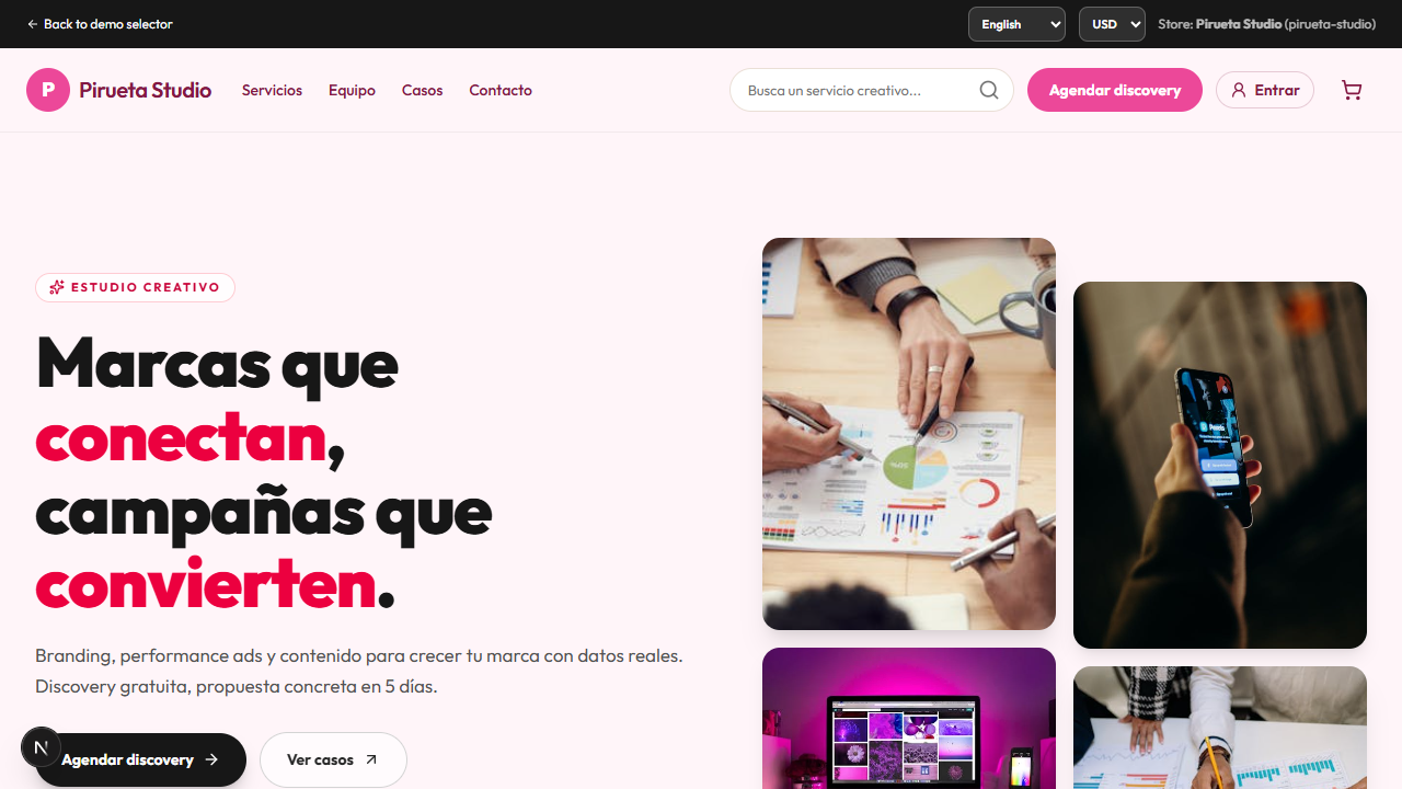 Demo de Pirueta Studio
